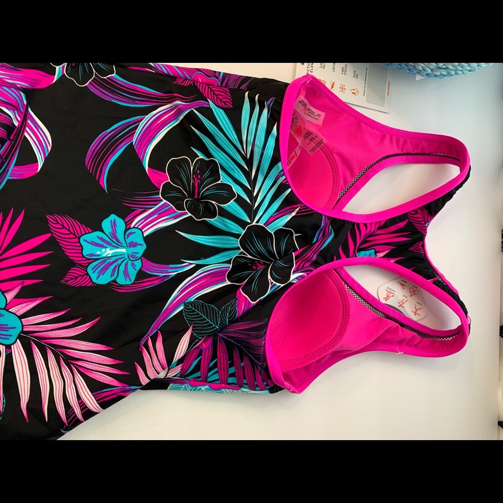 ZeroXposur Mesh Action floral Tankini XS, M - Picture 12 of 14
